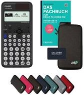 CASIO Taschenrechner fx-810DE CW inkl. Schutztasche Dunkelgrau & Fachbuch (96