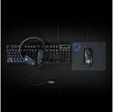 Nedis GCK51110BKUS PC-Set (Tastatur mit 12 Multimedia-Tasten, USB,...