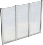 Skanholz Carport-Seitenwand, BxH:243x200 cm, m. Polycarbonat, freistehend