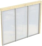 Skanholz Carport-Seitenwand, BxH:255x200 cm, m. Polycarbonat, Wandanbau