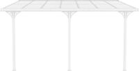 WESTMANN Terrassendach Bruce 435, BxT: 435x300 cm, Bedachung Dachplatten