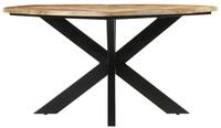 vidaXL Esstisch, Esszimmertisch &Oslash;150x76 cm Massives Raues Mangoholz