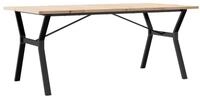 vidaXL Esstisch Esstisch Y-Gestell 180x90x75,5 cm Massivholz Kiefer & Stahl...