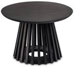 Wohnling Couchtisch WL6.810 Sofatisch Massivholz Schwarz 60x60x41cm...