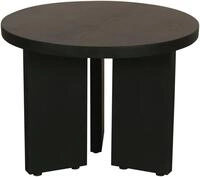 byLIVING Couchtisch Round (1-St), aus 2,5cm starkem Massivholz schwarz, einzeln...