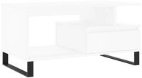 vidaXL Ablagetisch, Couchtisch Wei&szlig; 90x49x45 cm Holzwerkstoff