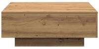 vidaXL Couchtisch, Couchtisch Artisan-Eiche 80 x 80 x 31 cm