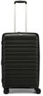D&N Koffer Travel Line 4700+ - 4-Rollen-Trolley M 68 cm erw. (schwarz), 4 Rollen