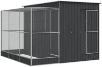 vidaXL Voliere 290 x 303 x 216 cm H&uuml;hnerk&auml;fig Voliere mit Erweiterung au&szlig;en