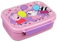 Peppa Pig Lunchbox Rosa Brotdose 18 x 14 x 6 cm Snackbox f&uuml;r Schule unterwegs,