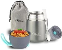 Milu Thermobeh&auml;lter Essensbeh&auml;lter 450ml, Warmhaltebeh&auml;lter mit L&ouml;ffel,