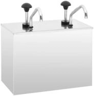 vidaXL Sauciere, Saucen-Spender Edelstahl 2 x 3,5 L