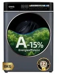 CHiQ Waschmaschine LED-Touchscreen CW086581AX, 8 kg, 1400 U/min, 15 Min. Schnell, EEK