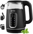ecosa Wasserkocher EO-697, 1.7 l, 2200 W, Gro&szlig;es digitales Farb-Touchdisplay...