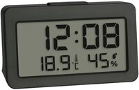 TFA Dostmann Wecker 60.2045.10 Quarz Wecker Grau Alarmzeiten 1