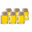 St&ouml;lzle Bierkrug Kaiser Bierkr&uuml;ge 0,5 Liter 6er Set, 6-tlg., Glas wei&szlig;