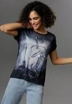Aniston SELECTED Blusenshirt mit gl&auml;nzendem Folienprint