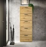 HBZ Schuhkommode Sam Schuhkipper, Schuhschrank BxHxT 59x169x17 cm (1 St), mit 5