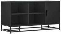vidaXL Sitzbank Schuhbank Schwarz 100x40x53,5 cm Holzwerkstoff und Metall