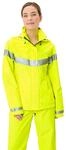 Regenjacke VAUDE "WOMEN'S LUMINUM RAIN JACKET", Damen, Gr. 36, gelb (neon gelb),