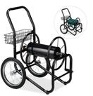 relaxdays Schlauchhalterung Schlauchwagen XL schwarz
