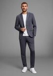 Bruno Banani Anzug Jersey (Set, 2-tlg., Sakko & Hose) elastische Qualit&auml;t