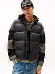 Steppweste TOMMY JEANS "TJM ESSENTIAL DOWN VEST EXT", Herren, Gr. L, schwarz, Web,