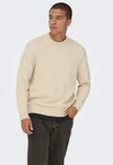 ONLY & SONS Rundhalspullover ONSJAMES RLX CREW KNIT Baumwollmischung, relaxed fit