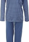 Ammann Pyjama Bio Herren-Schlafanzug "EXTRA LIGHT COTTON" Single-Jersey Streifen