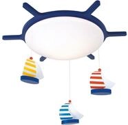 niermann Deckenleuchte H&auml;nge Segelboote, Kinderlampe, Kinderzimmer, Geh&auml;use...