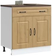 vidaXL Schrankmodule K&uuml;chenunterschrank Kalmar Artisan-Eiche Holzwerkstoff