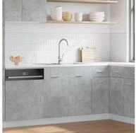 vidaXL H&auml;ngeschrank vidaXL Sp&uuml;lenunterschrank Lyon Betongrau 80x46x81,5 cm