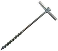 HT Instruments Strommessger&auml;t Erdspiess gedreht mit Gewinde, L&auml;nge 42cm, 12mm