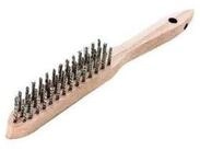 Lessmann Drahtb&uuml;rste Lessmann Handdrahtb&uuml;rste Stahl glatt 0,35mm 5-reihig