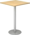 HAMMERBACHER Empfangstheke Stehtisch 80x80cm Ahorn/silber