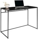 House Nordic Schreibtisch in Schwarz, Melamin - 100x75x45cm (BxHxT)