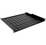 ROLINE Netzwerkschrank 19-Zoll Fachboden 1 HE 400 T, 15kg Tragkraft schwarz