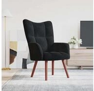 vidaXL Sessel vidaXL Relaxsessel Schwarz Samt