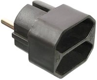 as - Schwabe Euro-Multistecker Mehrfach, 230V, 16A, IP20, Steckdosenleiste...