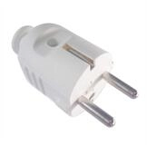 Bachmann Schutzkontaktstecker Stromadapter Schutzkontakt, CEE 7/7, Typ-E/F, 0...