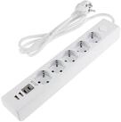 ChiliTec CHILITEC Steckdosenleiste, 5-fach, USB-A+C, 1,5 m Zuleitung, wei&szlig;
