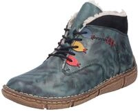 Winterboots RIEKER, Damen, Gr. 36, gr&uuml;n (dunkelolive kombiniert), Lederimitat,