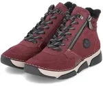 Rieker Winterboots Schn&uuml;rstiefelette, Schn&uuml;rboots mit Textil-Besatz am...