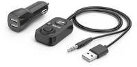 Hama Bluetooth&reg;-Freisprecheinrichtung f&uuml;r Kfz mit AUX-In BT Audio Adapter