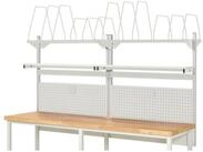RAU Werkbank System-Aufbau EE Komplettset 03 2500mm lichtgrau/lichtgrau
