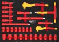 KS Tools Bit- und Steckschl&uuml;sselset 3/8"+1/2" Isolierter Steckschl&uuml;ssel-Satz...