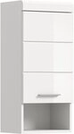 xonox.home H&auml;ngeschrank Wei&szlig; Hochglanz Melamin Modern 37x79x24 cm