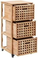 vidaXL Kommode Badezimmerschrank 41x41x91 cm Walnuss Massivholz