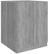 vidaXL Waschmaschinenumbauschrank Waschmaschinenschrank Grau Sonoma...