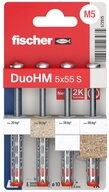 Fischer D&uuml;bel-Set Fischer 572915 DuoHM 5x55 S PH TX Hohlraumd&uuml;bel 55 mm 4 St.